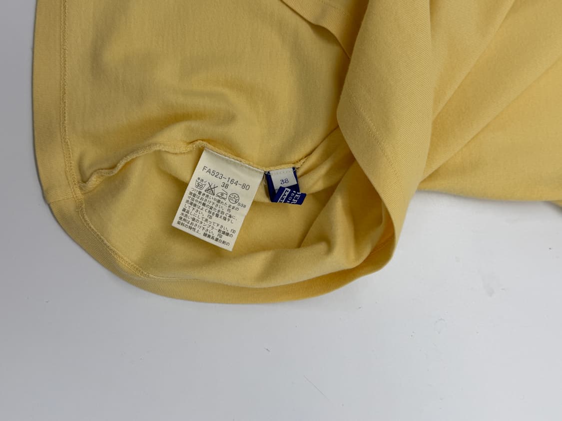 Burberry 버버리 체크 숄더 옐로우 반팔티 38 상품이미지5