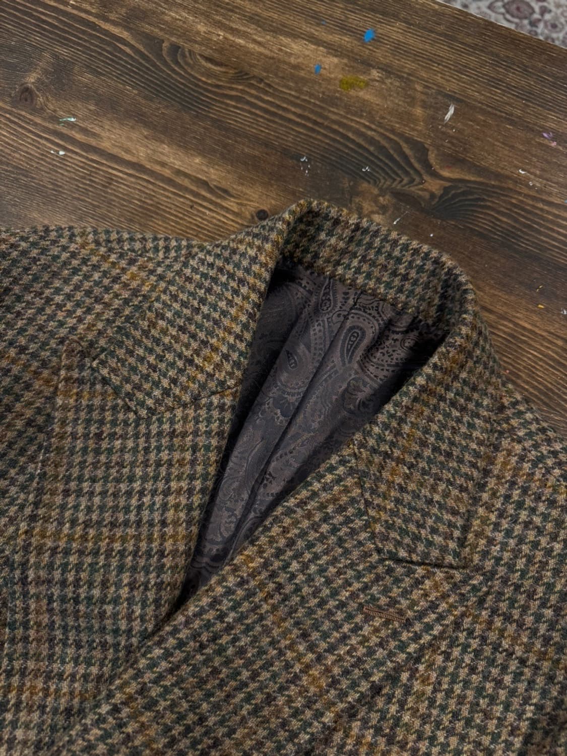 더 로알 클럽 트위드 폴로코트 100 상품이미지5