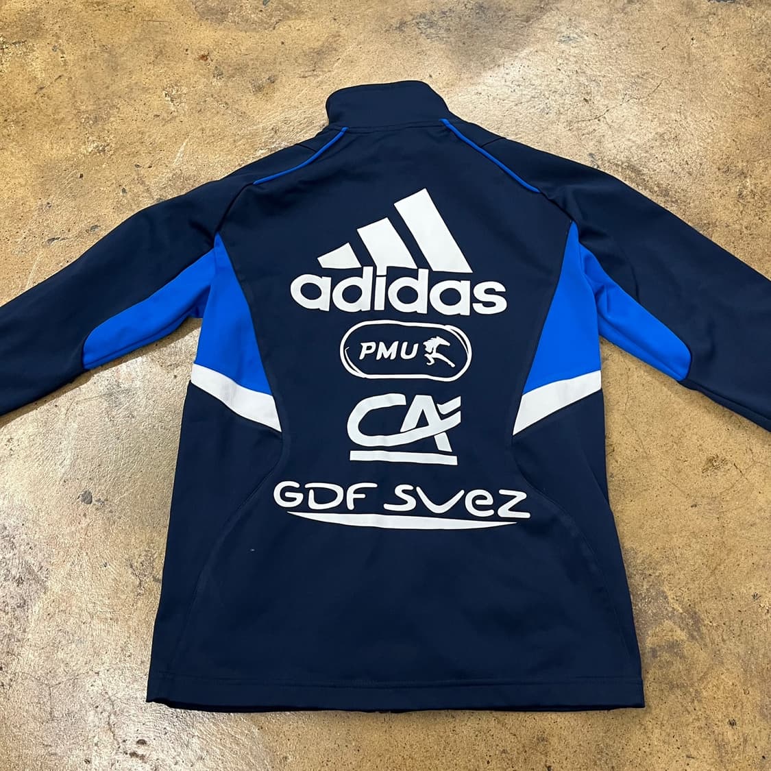 [정품/90] 아디다스 프랑스 축구 국가대표팀 트랙탑 져지 네이비 b10 상품이미지4