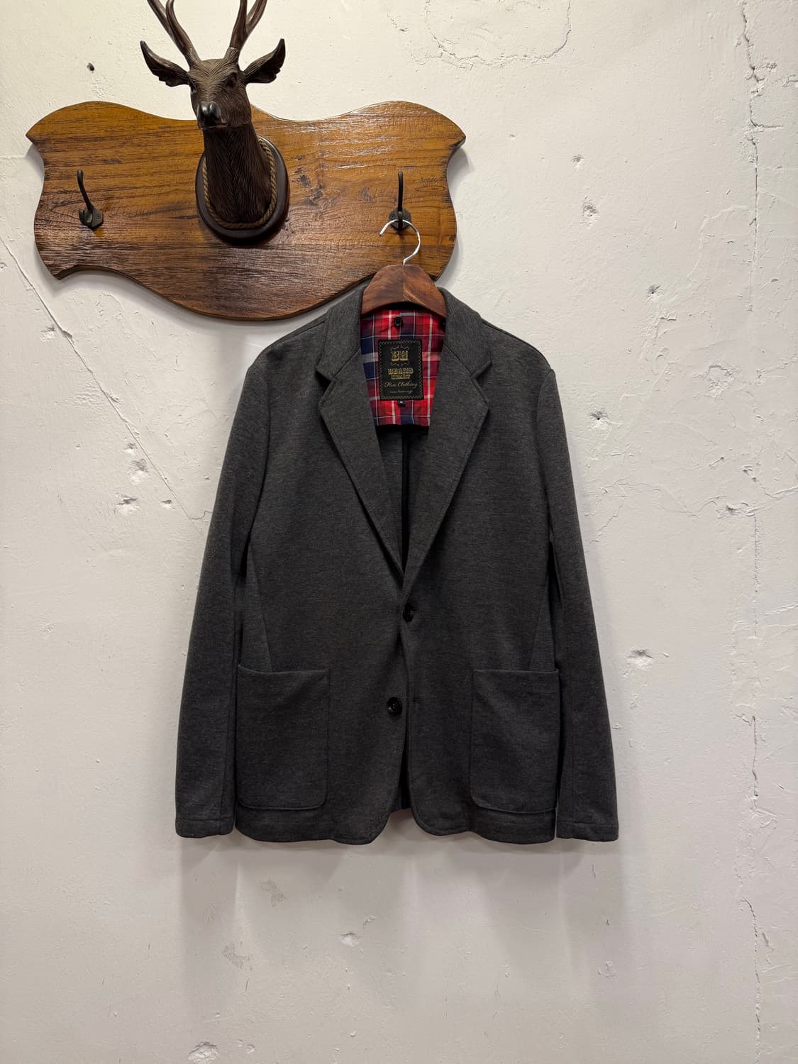 (M) BEAMS HEART 빔즈 하트 Jersey Knit Blazer 상품이미지2