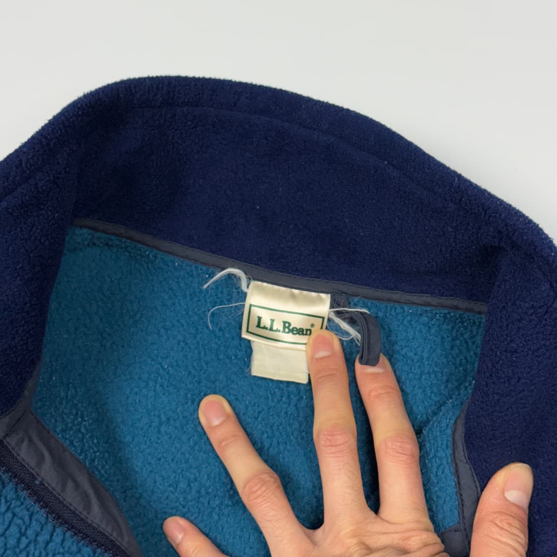 (103) 80s 엘엘빈 헤비 플리스 자켓 블루그린 상품이미지6