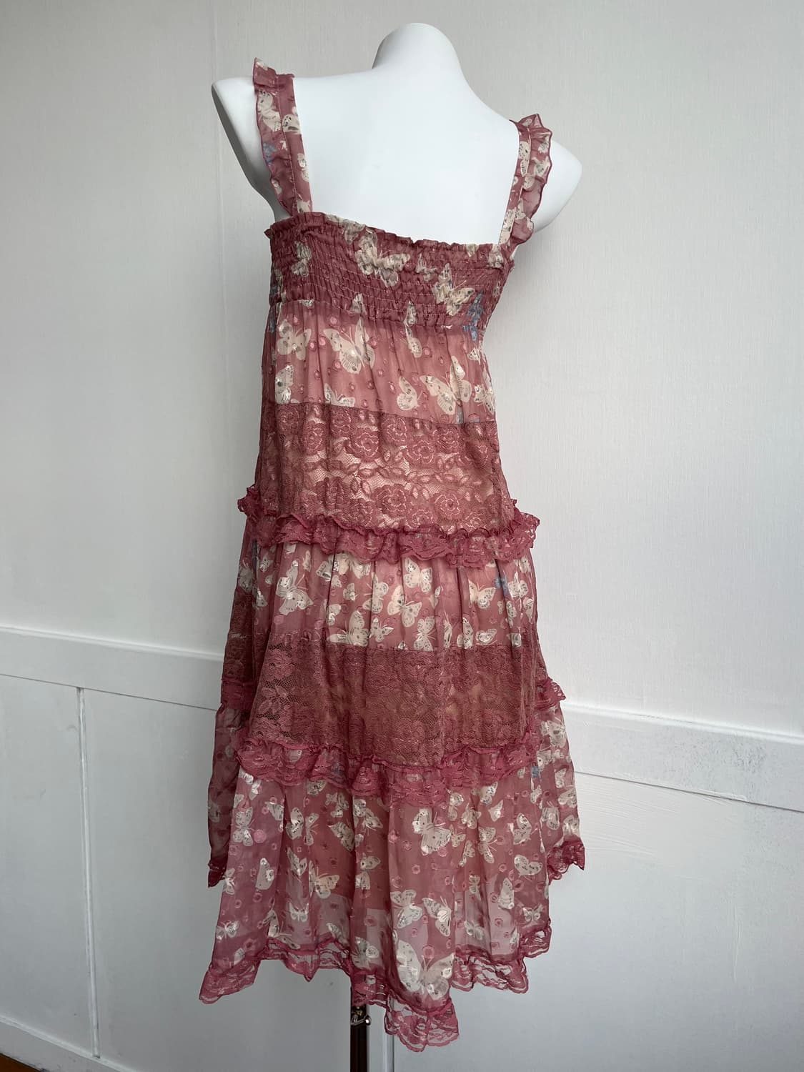 axes femme 나비 플로럴 원피스 상품이미지5