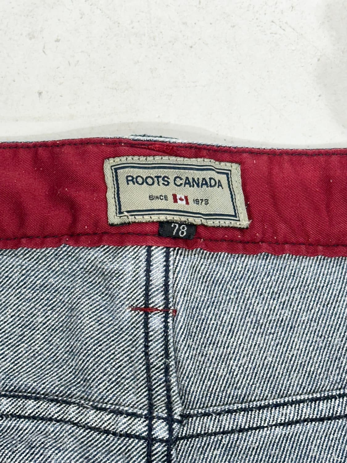 Roots canada 사이드 라인 카펜터 데님 하프 팬츠 버뮤다 반바지 상품이미지7