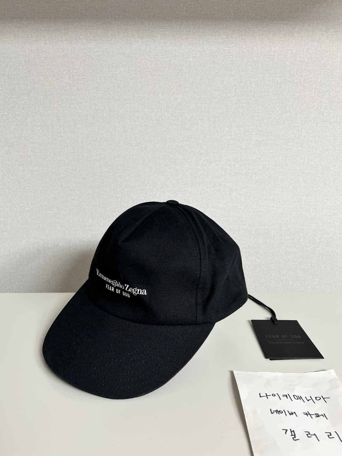 [OS] 피어 오브 갓 × 에르메네질도 제냐 코튼 베이스볼 캡 블랙 상품이미지7