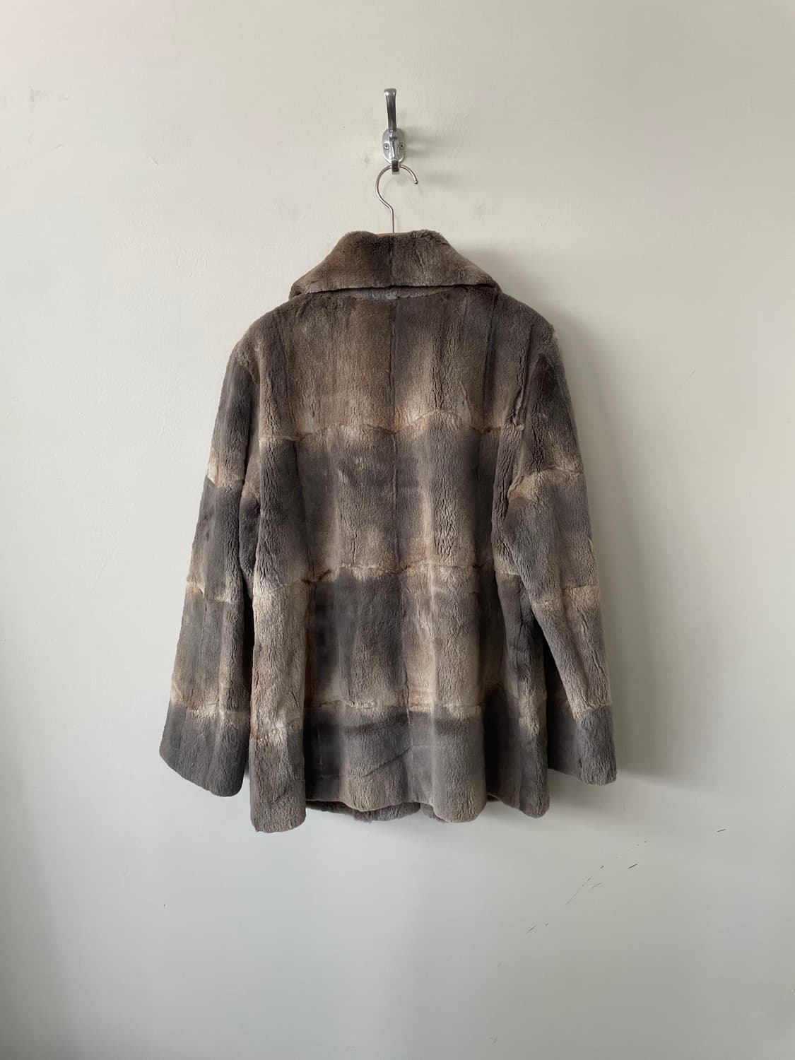 vintage muskrat string half fur jakcet 상품이미지5