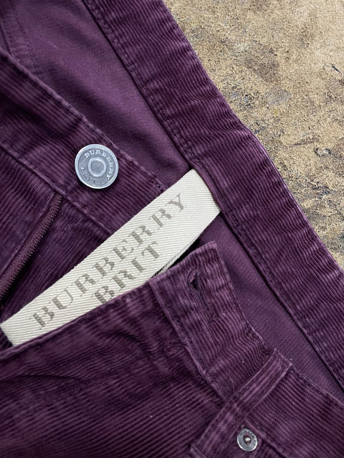 버버리(브릿)/버건디 코듀로이팬츠 상품이미지3