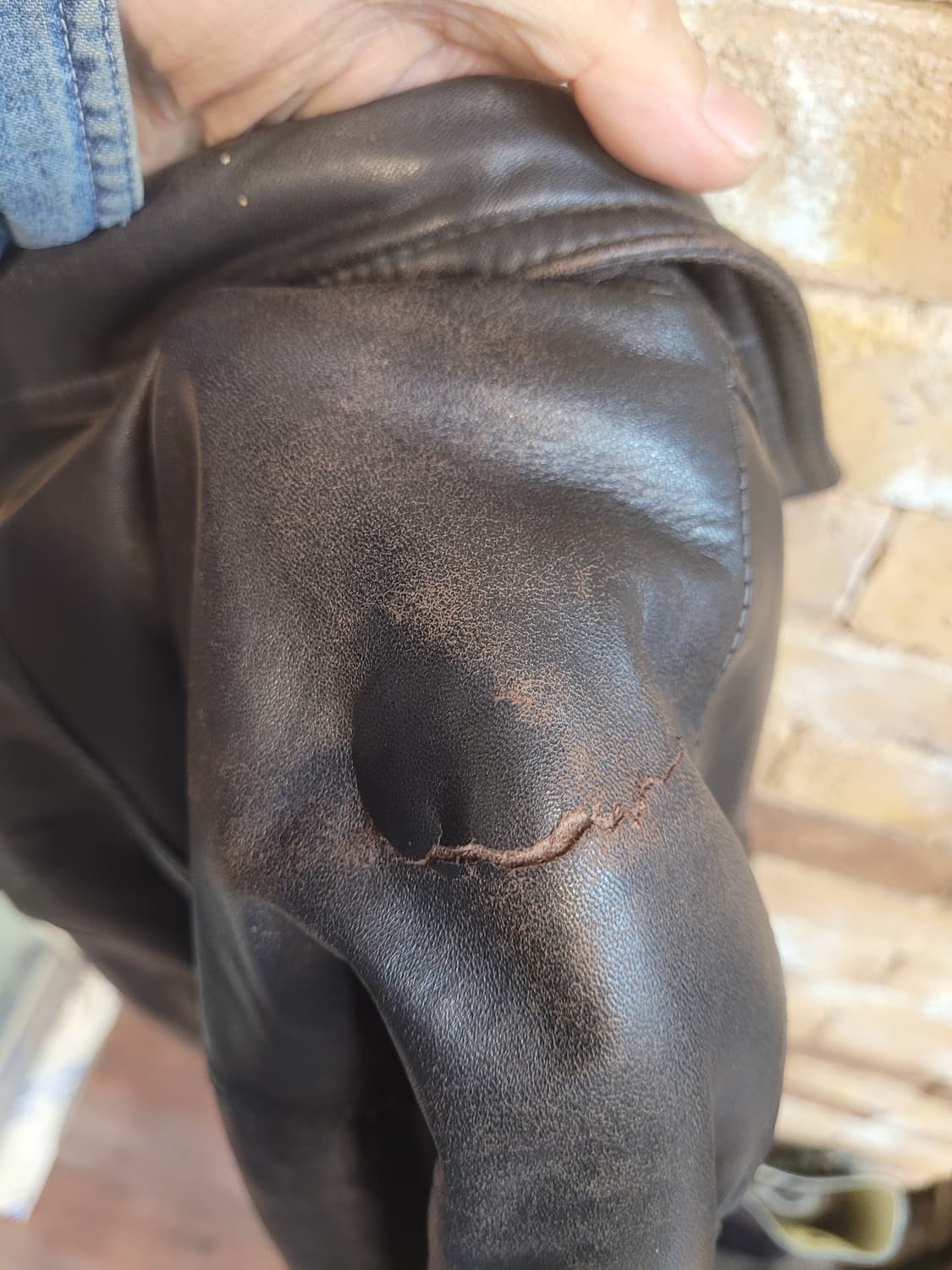 90' 입생로랑 빈티지 양가죽 자켓 105 상품이미지8