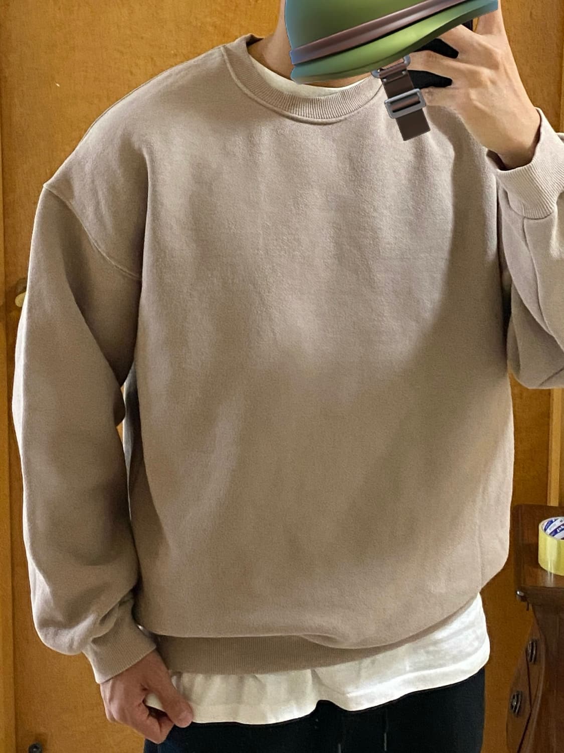 프릭스 스토어 헤비 온스 스웻셔츠 맨투맨 브라운 베이지 F 상품이미지5