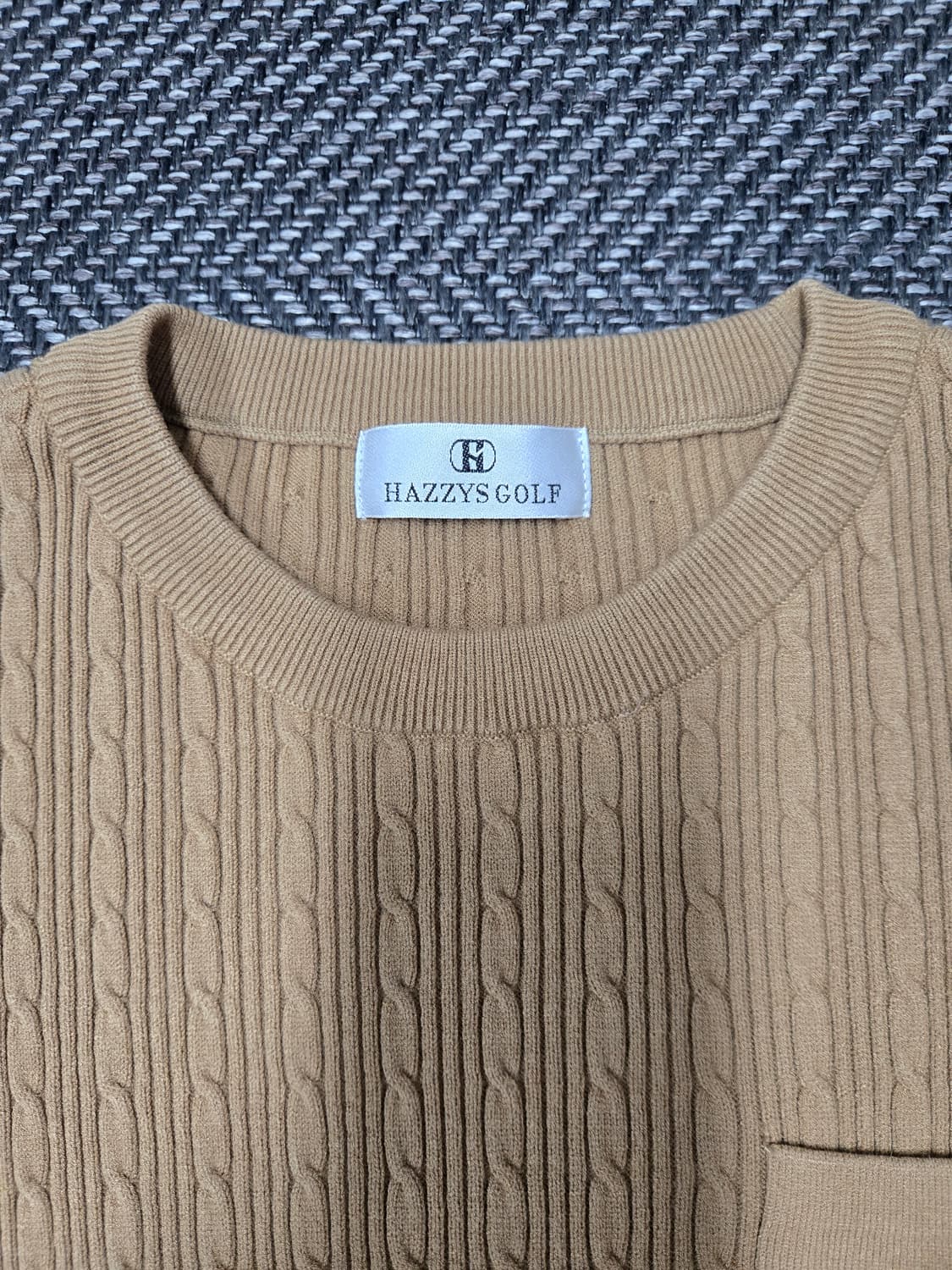 헤지스 골프 레이온76%니트티 니트 긴팔티 상품이미지3