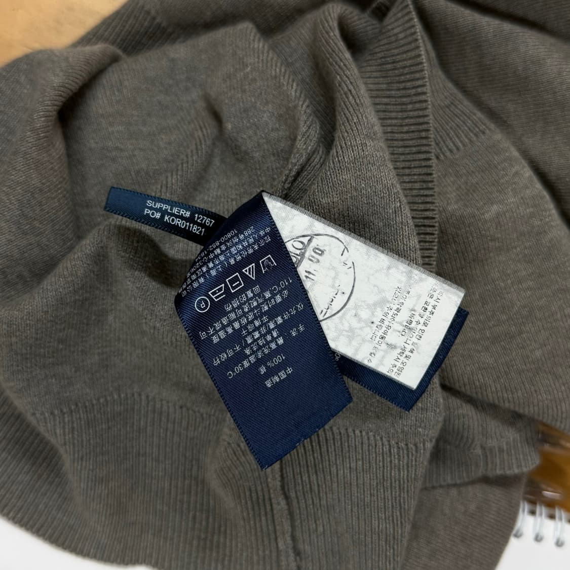 [M/100] 폴로 랄프로렌 브이넥 코튼 면 니트조끼 베스트 상품이미지6