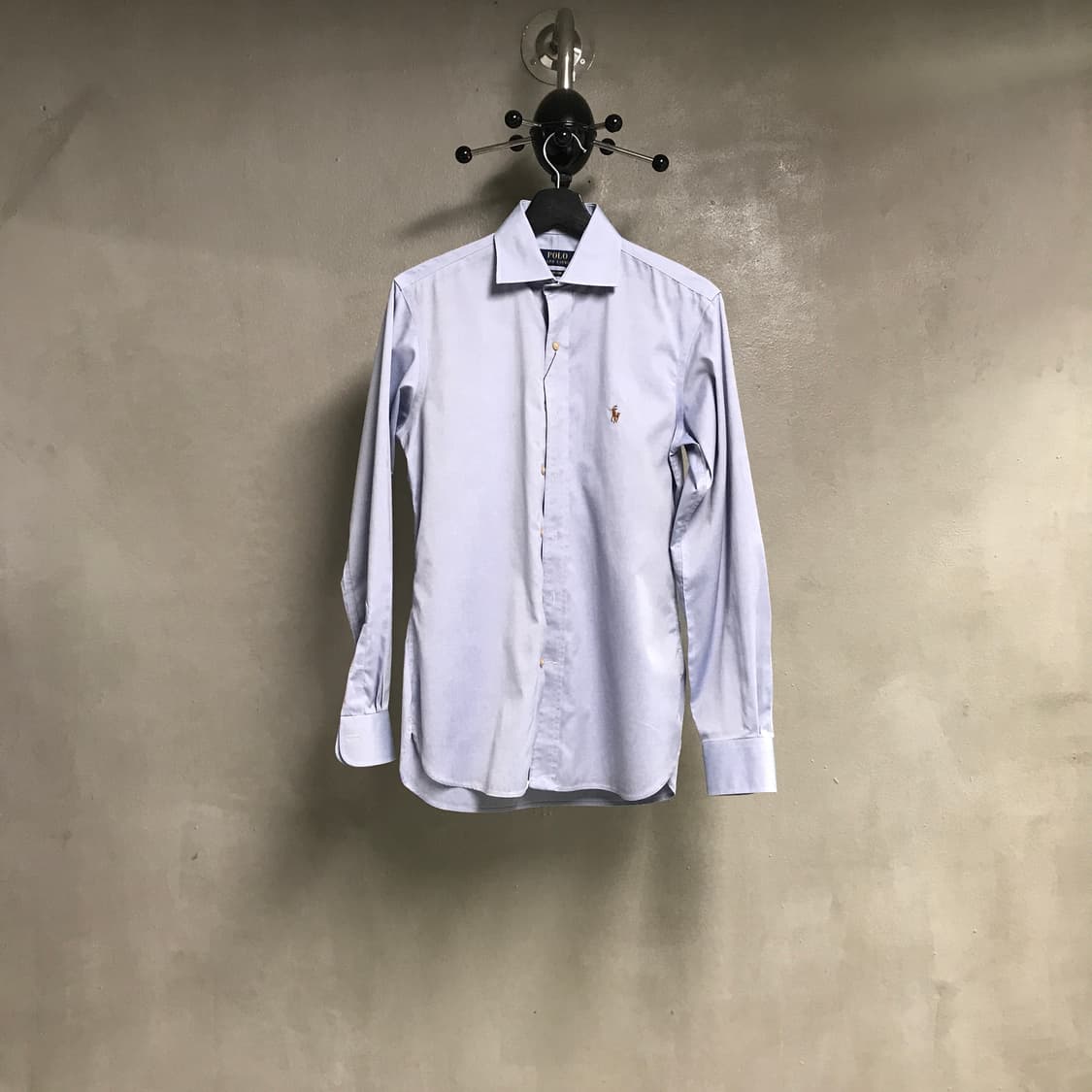 폴로 랄프로렌 솔리드 셔츠 블루 37 상품이미지1