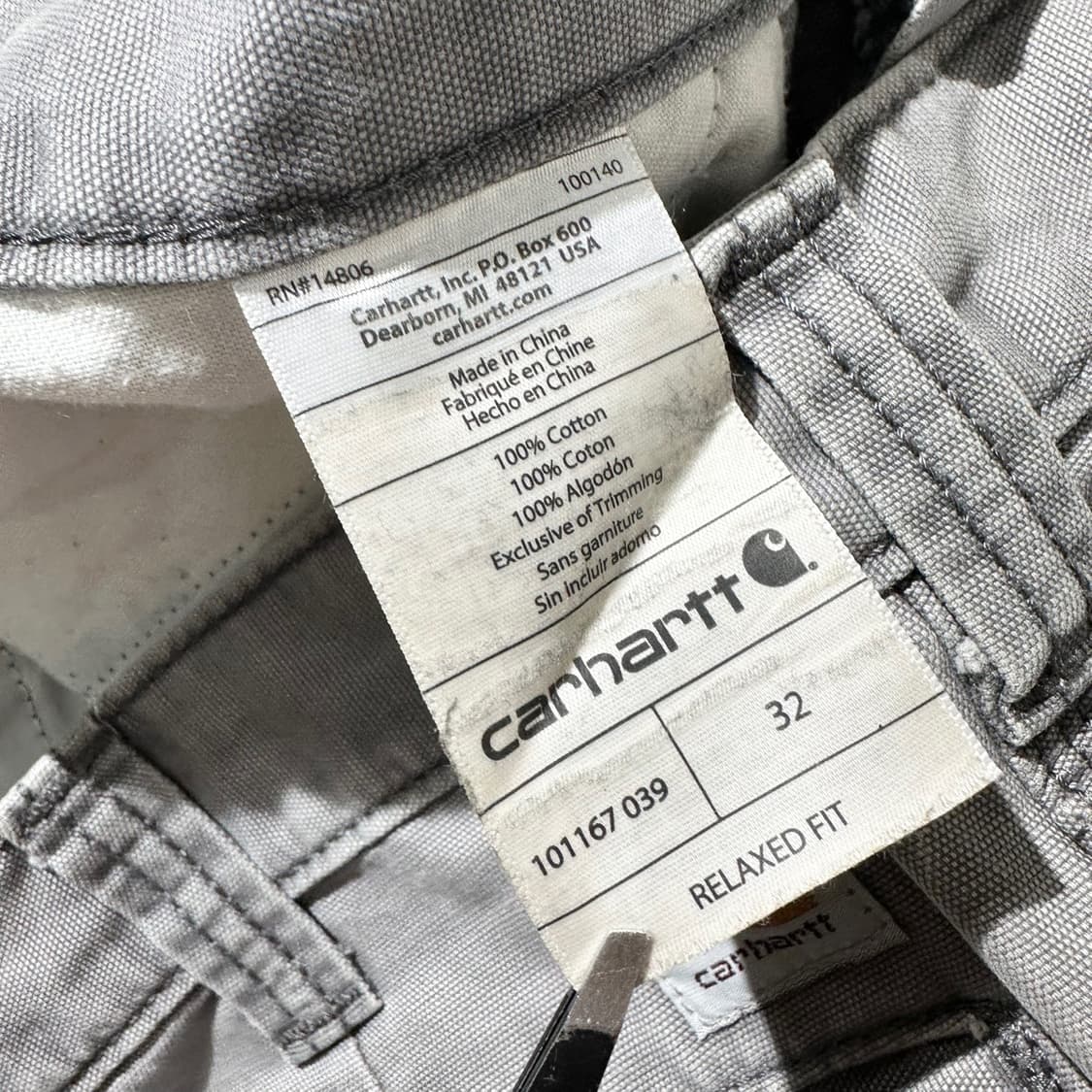 칼하트 릴렉스드핏 하프팬츠 반바지 상품이미지7