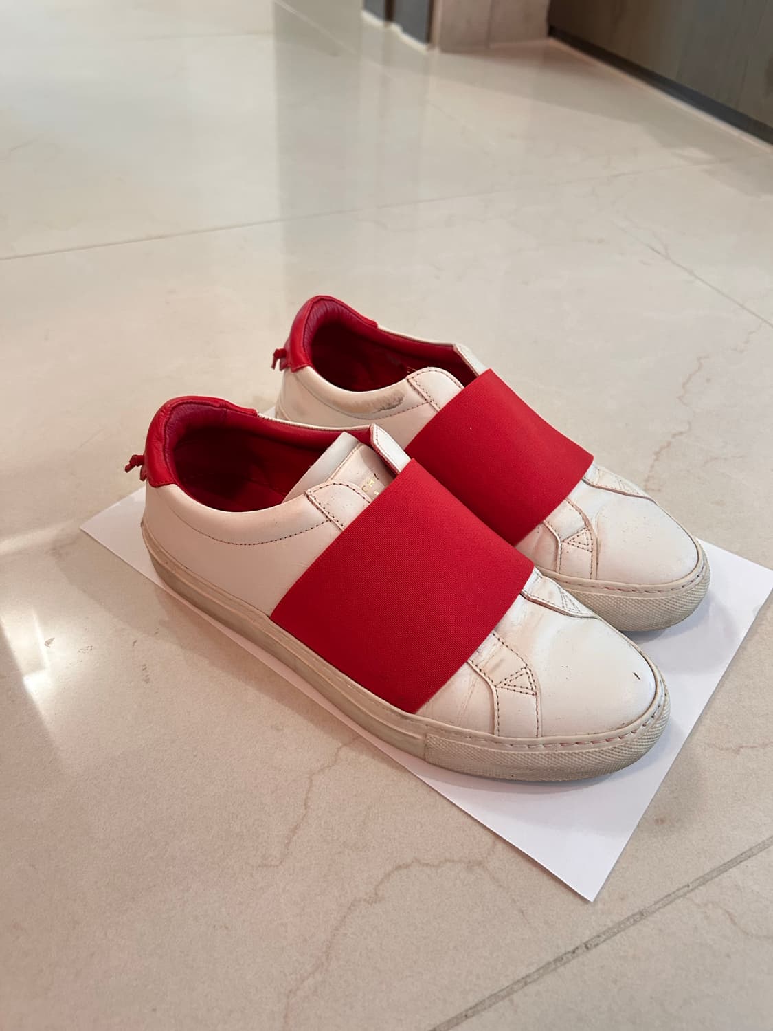 지방시 레더 밴딩 스니커즈 운동화 상품이미지3