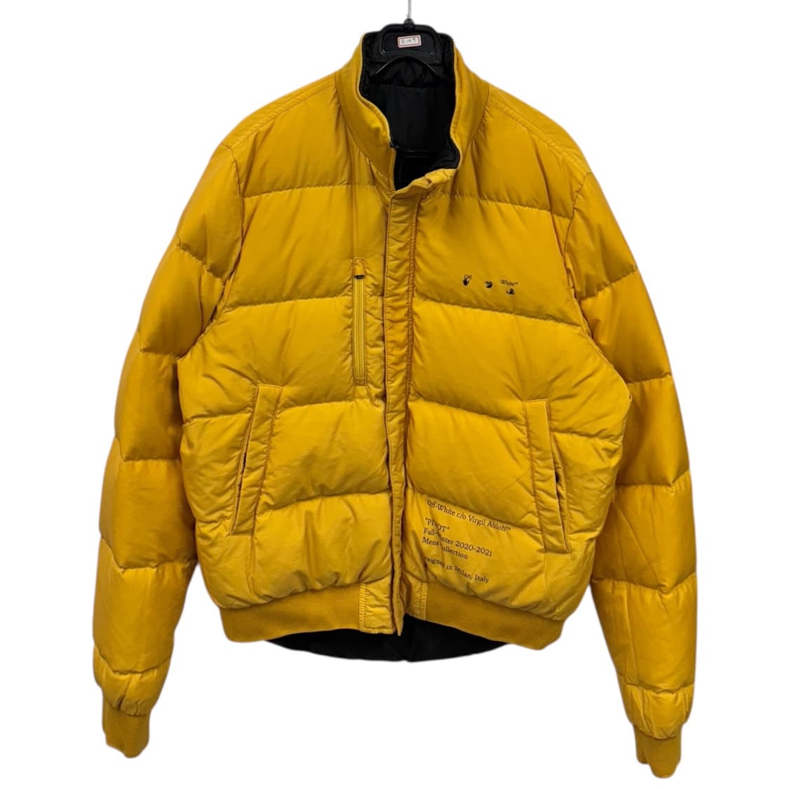 큐알인증)오프화이트 리버시블 숏 다운패딩 상품이미지2