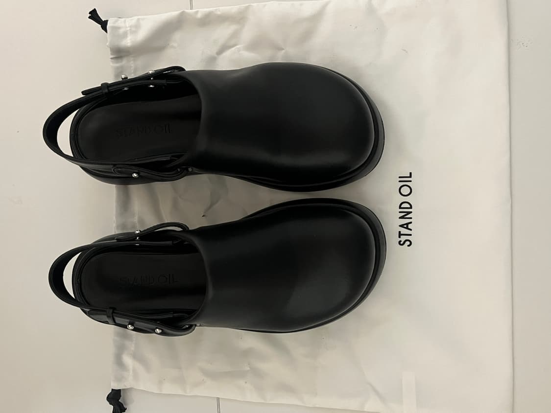 스탠드오일 Hatched Mule · 해치드 뮬 / 블랙 240 size 상품이미지4