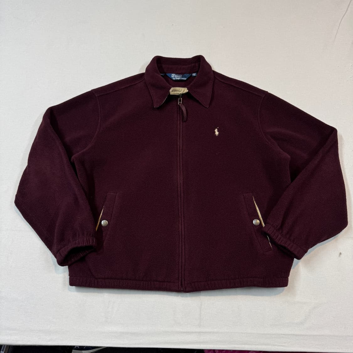 XL) 폴로 랄프로렌  폴라텍 플리스 스윙탑 자켓 버건디 상품이미지1