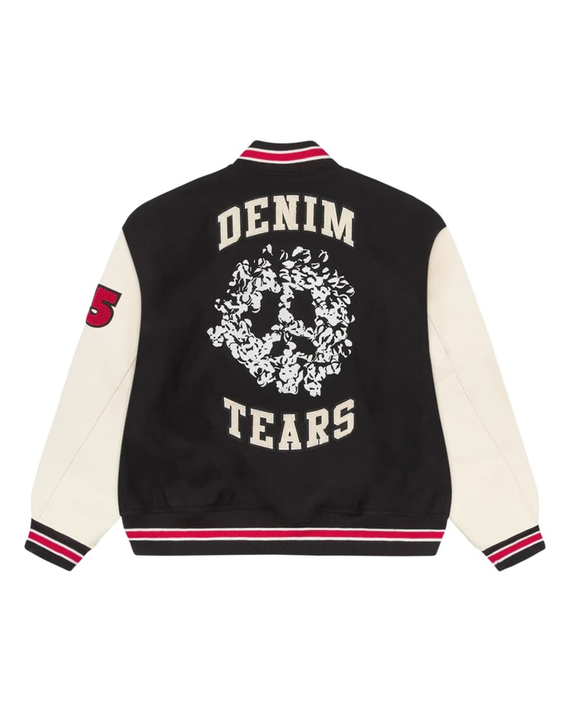 [L] 데님 티어스 바시티 레더 스타디움 자켓 상품이미지1