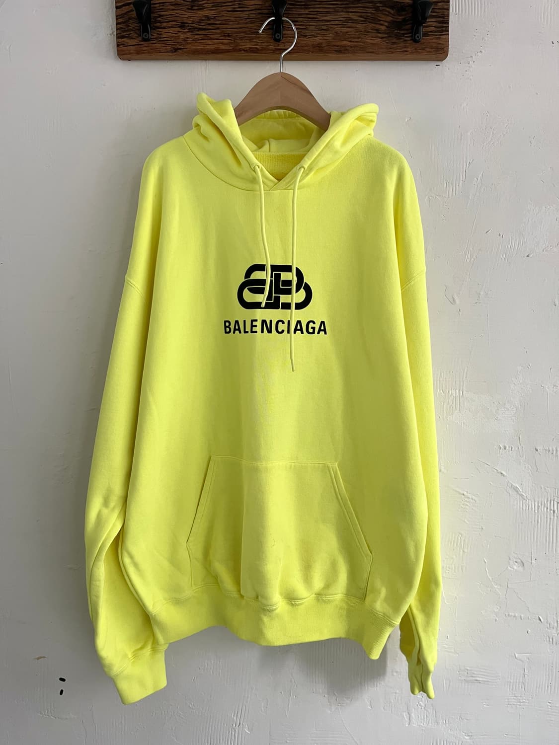 Balenciaga 발렌시아가 BB로고 네온 오버핏 후드티 상품이미지3