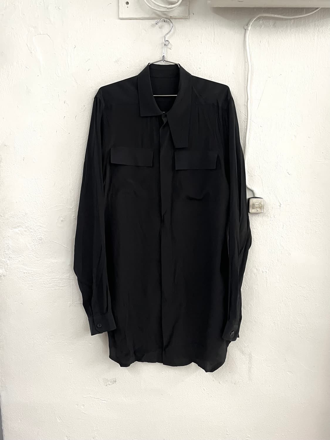 릭오웬스 2017SS 실크 오피스 셔츠 상품이미지1