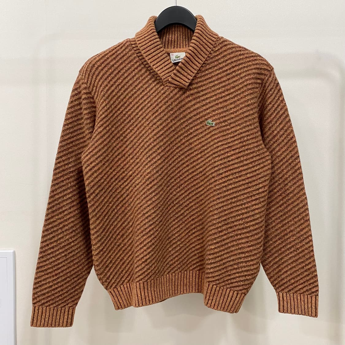 라코스테 숄카라 울 니트 상품이미지1