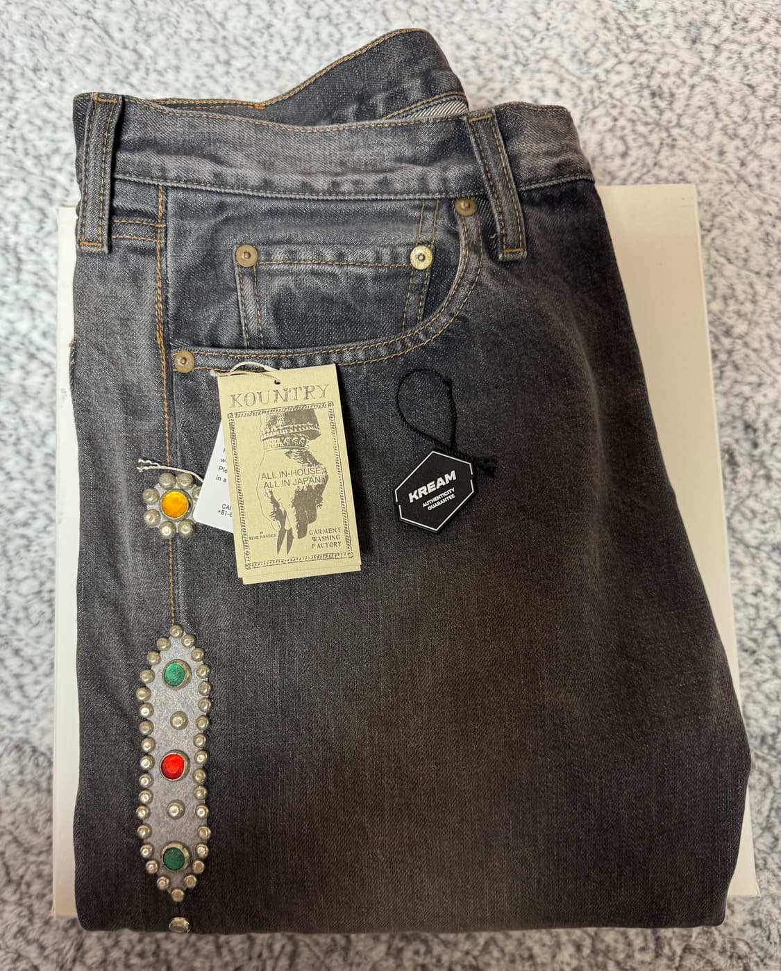 [1회 착용] 캐피탈 잼스톤 몽키시스코 흑청 34 상품이미지1