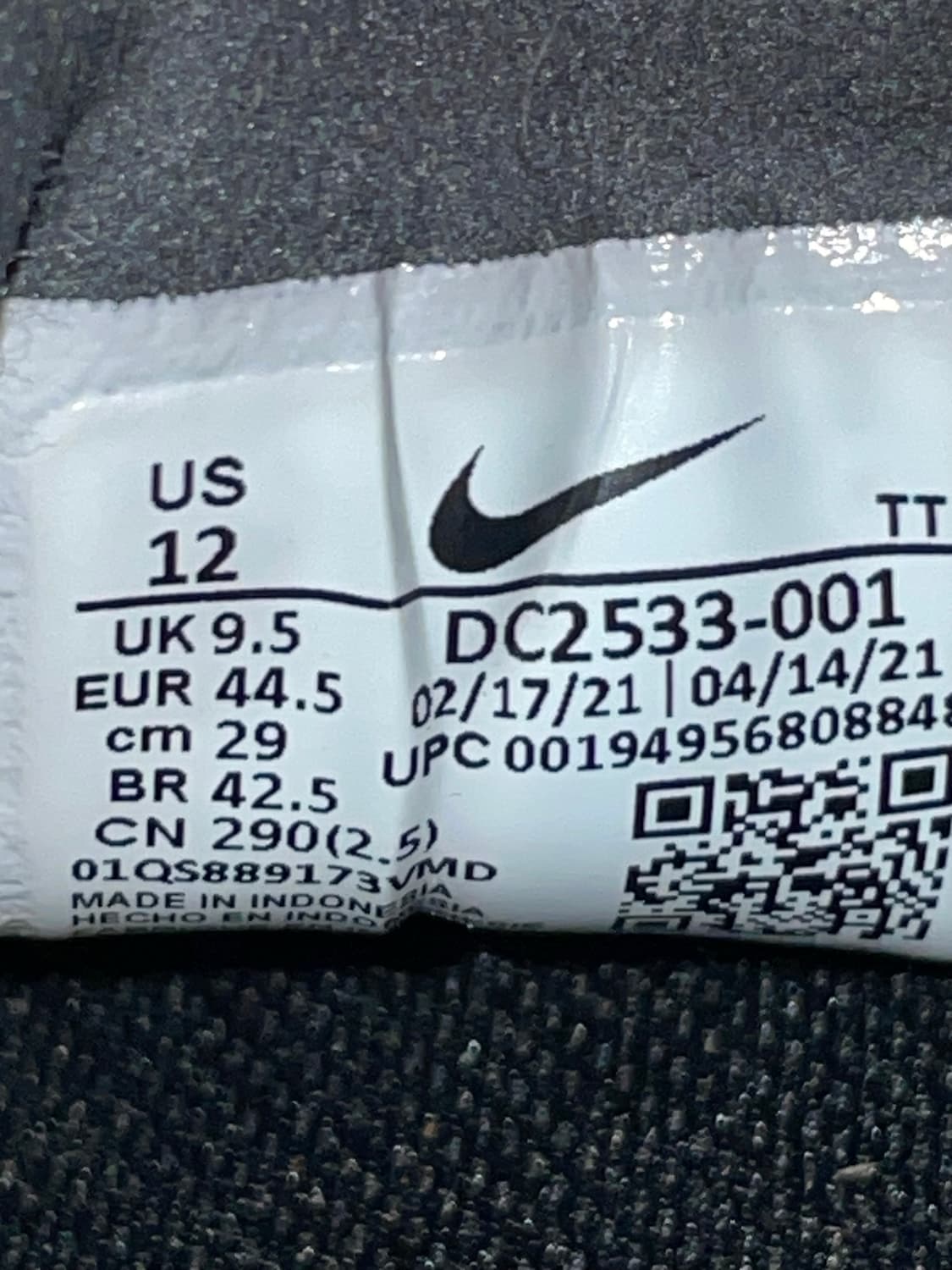 나이키 와플 원 블랙 화이트 290 (gr-4740) 상품이미지9