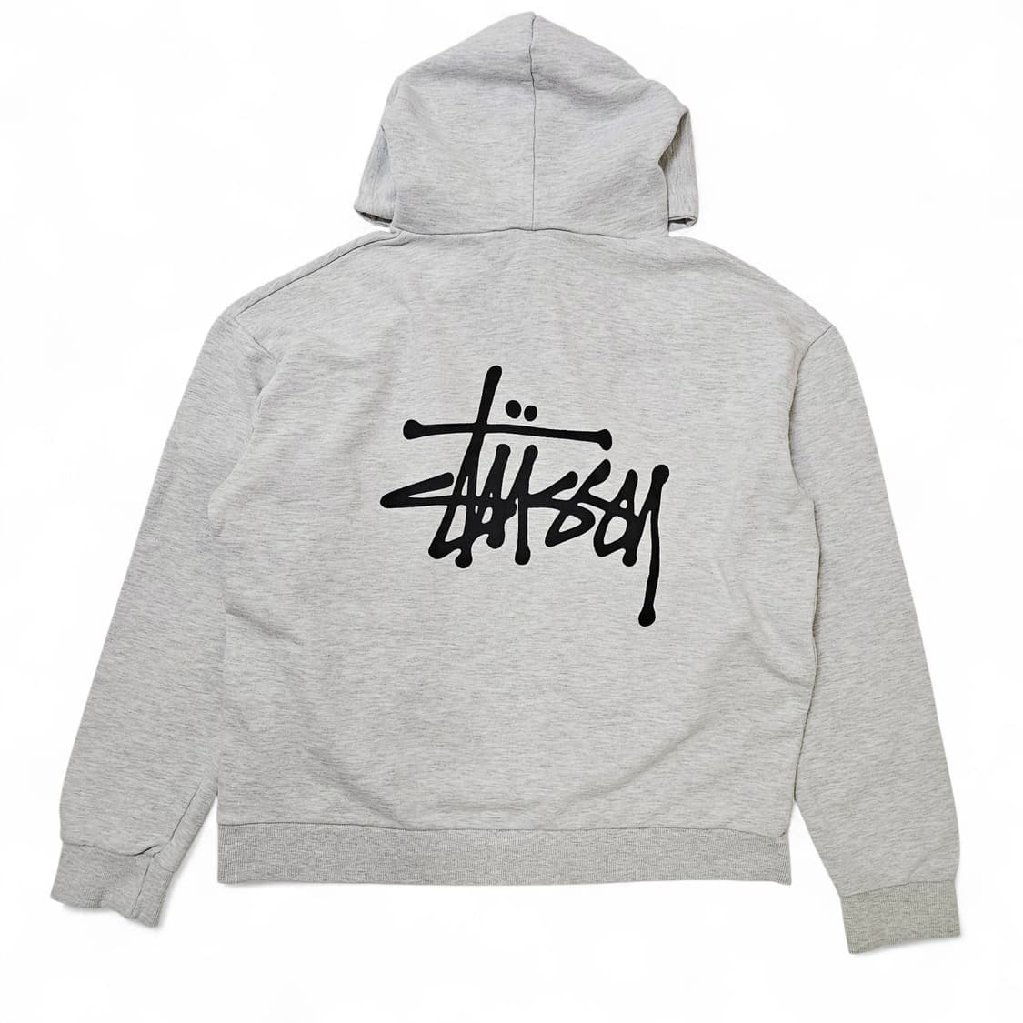 [L][스투시 STUSSY] 베이직 백로고 후드티 멜란지그레이 상품이미지1