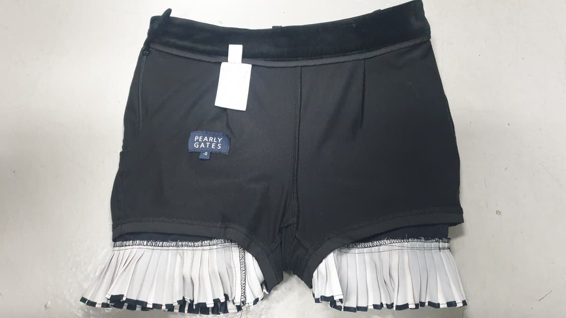 파리게이츠 블랙 벨벳 스트라이프 프릴치마0사이즈 상품이미지6