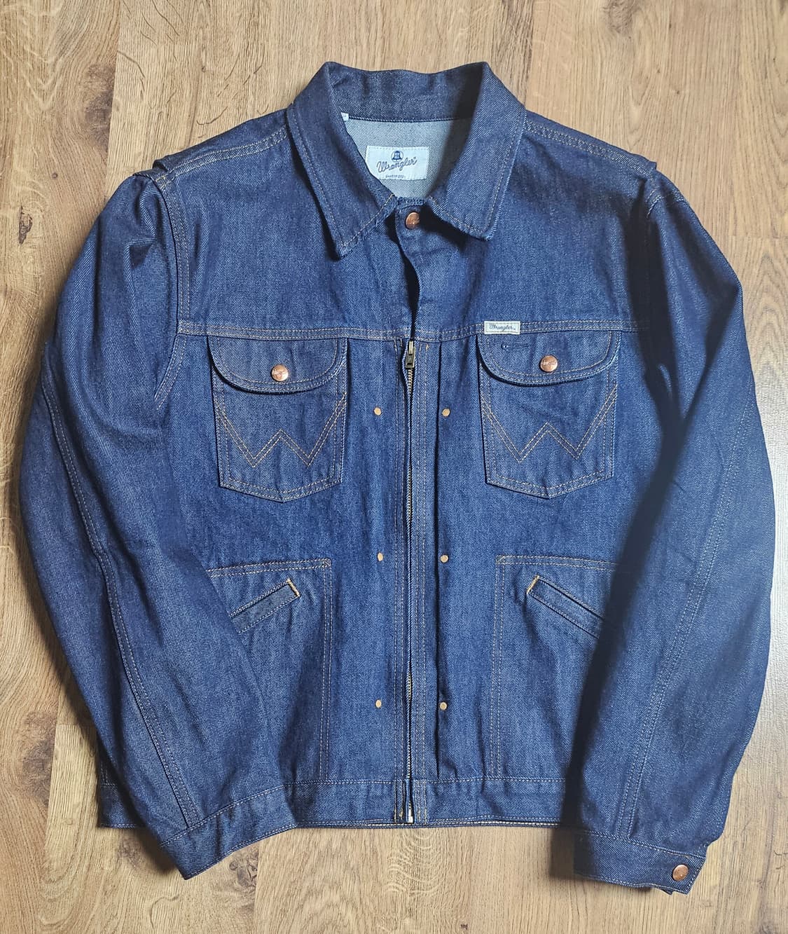 랭글러 콘 데님 화이트오크 셀비지 자켓 L 상품이미지2