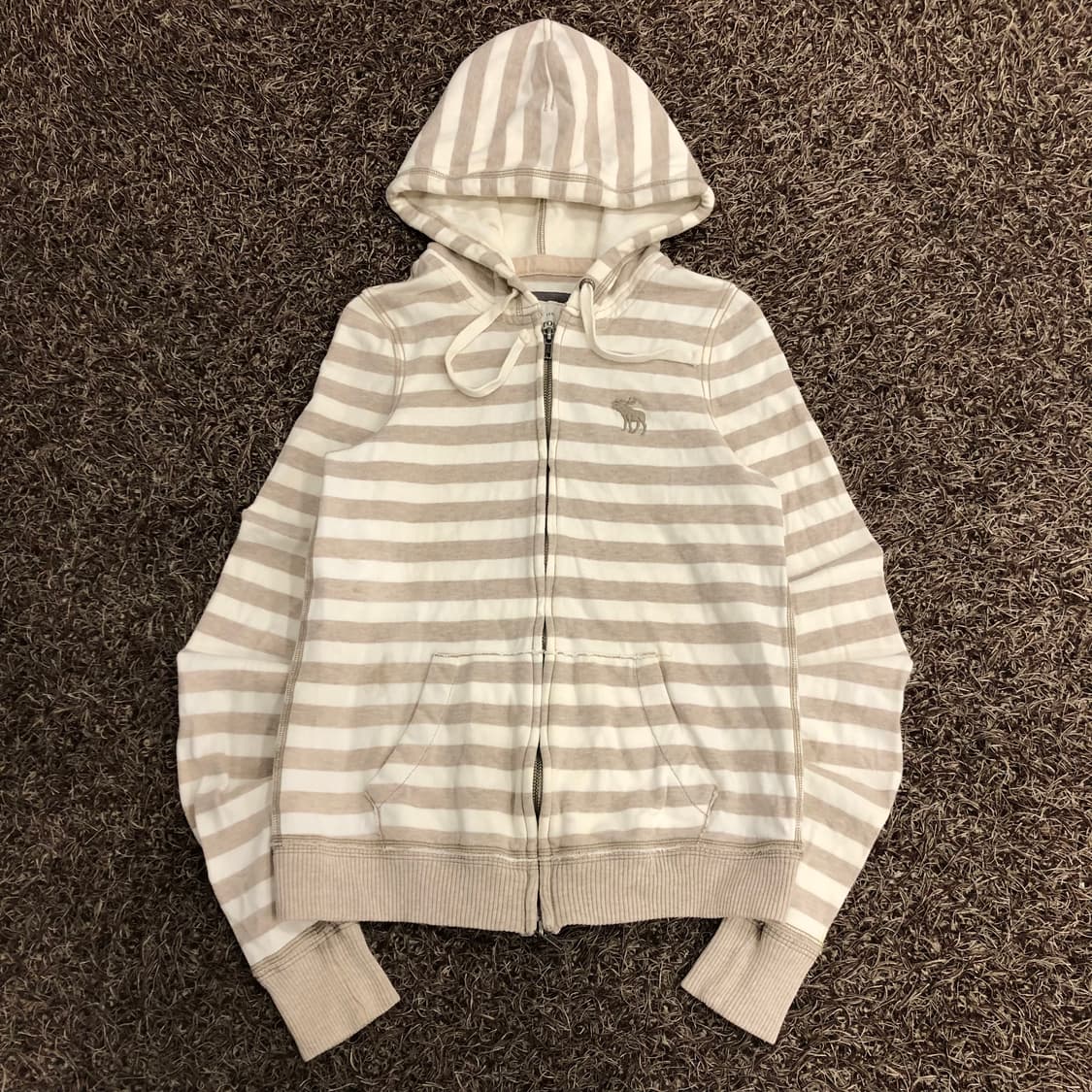 아베크롬비 투웨이 스트라이프 후드집업 상품이미지1