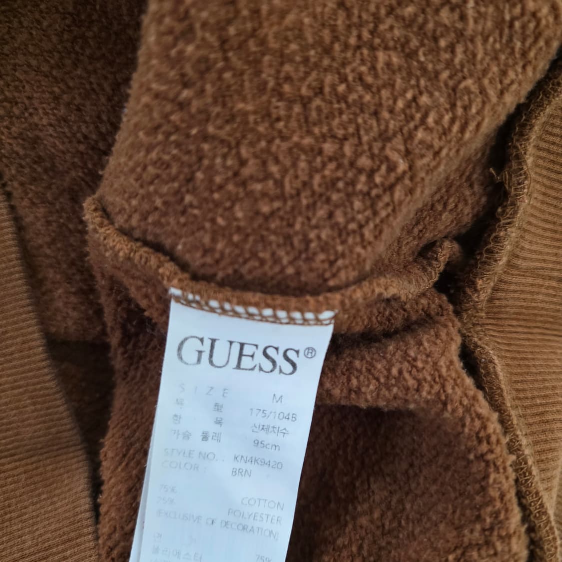 [M] 게스 기모 맨투맨 스웻셔츠 0202J 상품이미지4