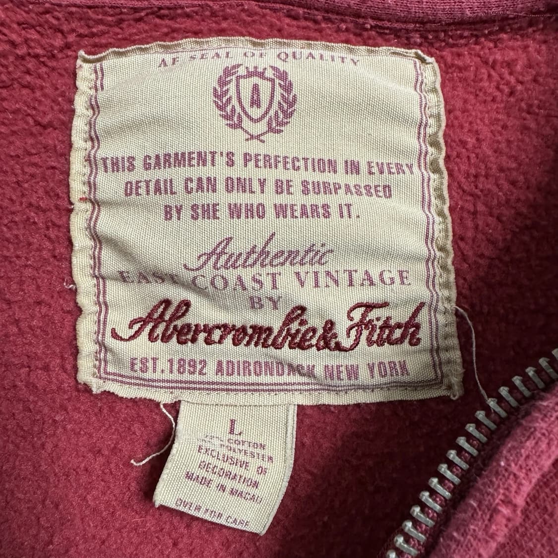 아베크롬비 앤 피치 빈티지 그래픽 풀집 후드 상품이미지5