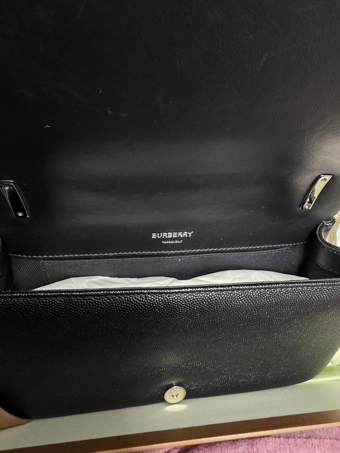 버버리 롤라백 스몰 퀼팅 블랙 은장 상품이미지8