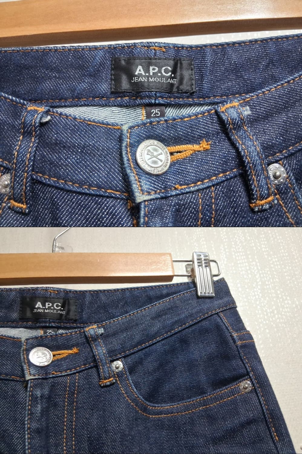 일본빈티지 아페쎄 데님 청바지 슬림핏 스키니에 가끼운 24 25
원산지  상품이미지3