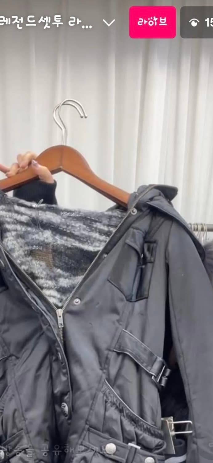 블랙 패딩 세트 상품이미지1