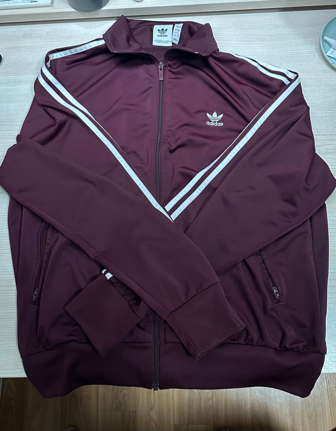 아디다스 파이어버드 트랙탑 버건디 상품이미지1