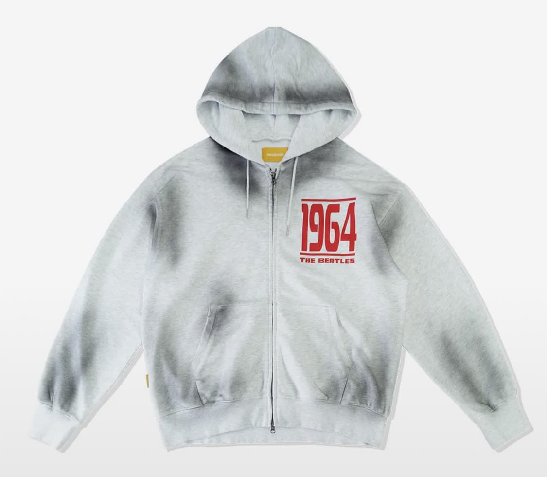 메인부스 비틀즈 1964 후드집업 클라우드 그레이 상품이미지1