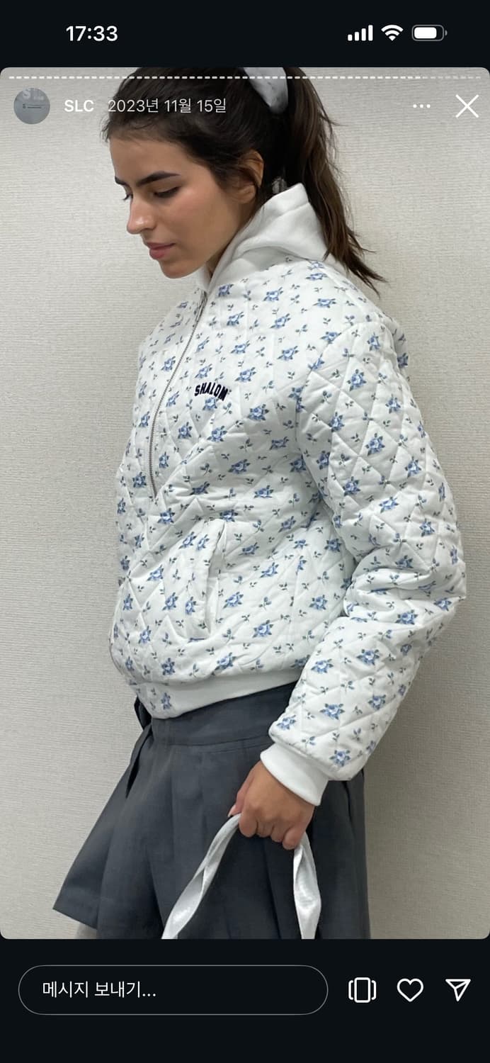 샬롬클럽 메시 플라워 점퍼 상품이미지3