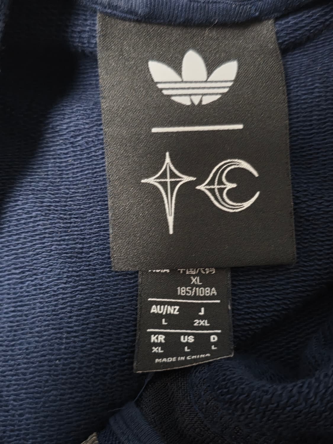 떠그클럽 아디다스 후드 네이비 XL 상품이미지2