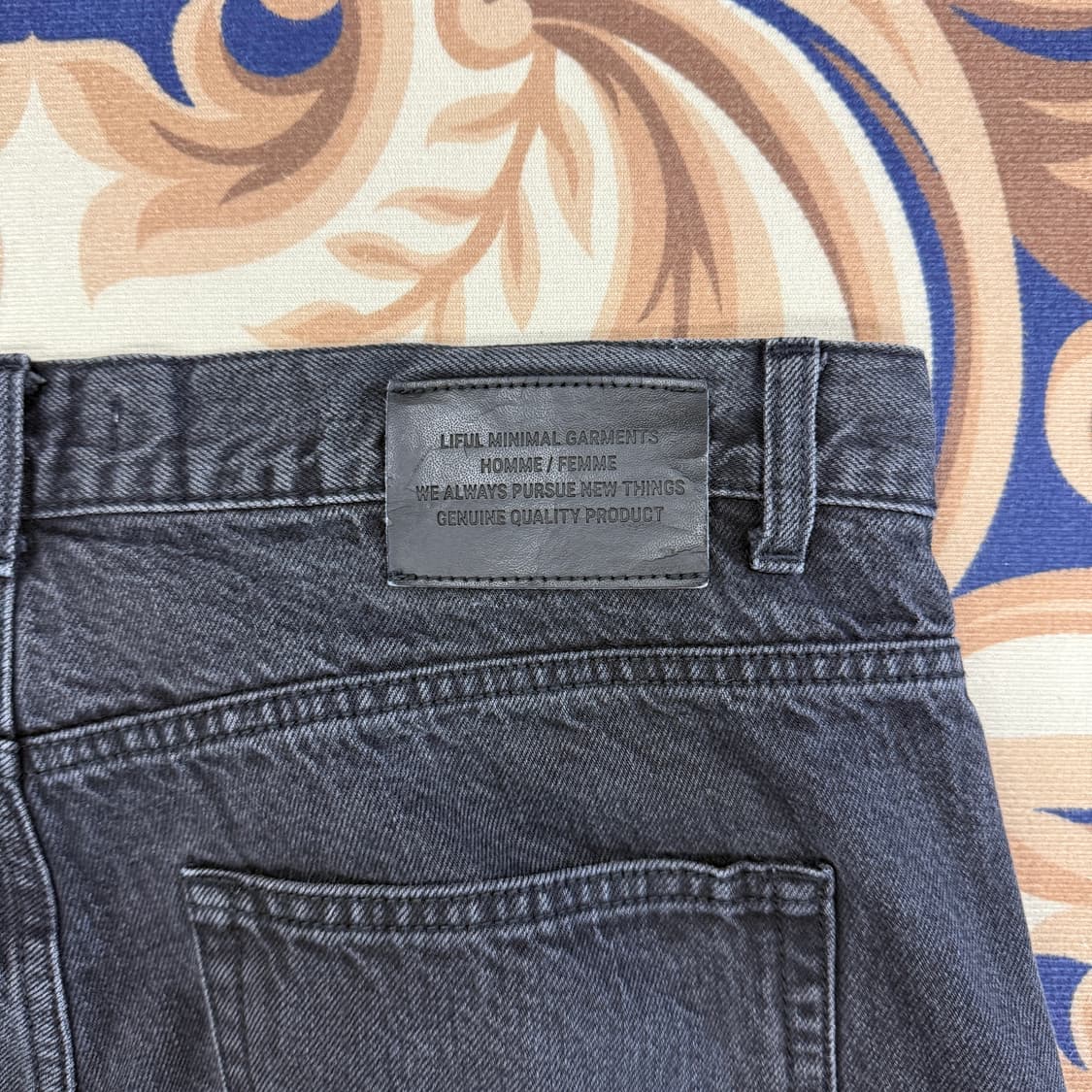 (L)라이풀 Liful 흑청 데님팬츠 상품이미지5