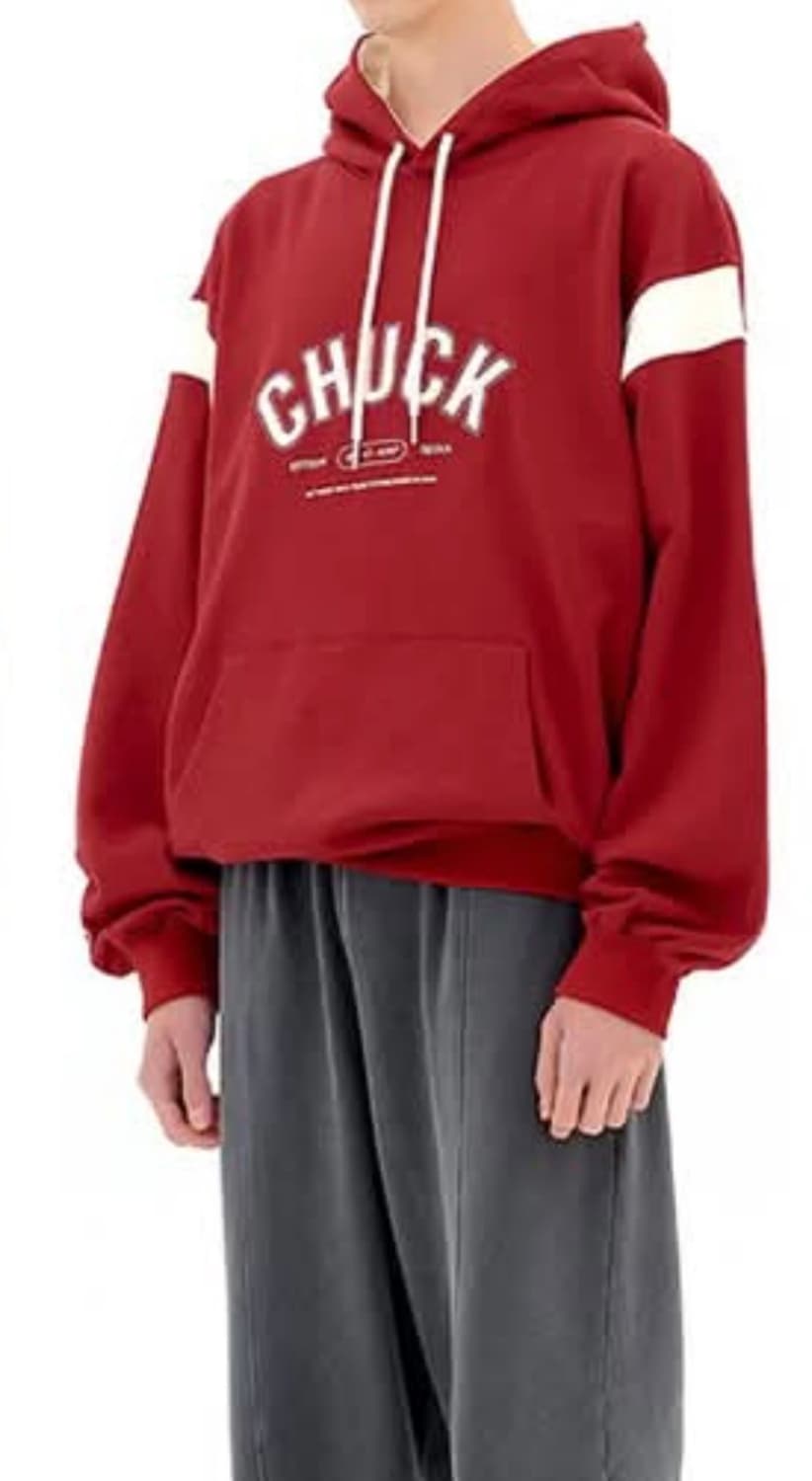 척 아치로고 블럭 후디 후드티 (데드 로즈) 상품이미지1