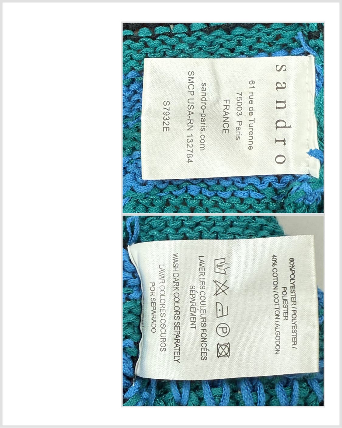 Sandro Striped Knit Cardigan 상품이미지3