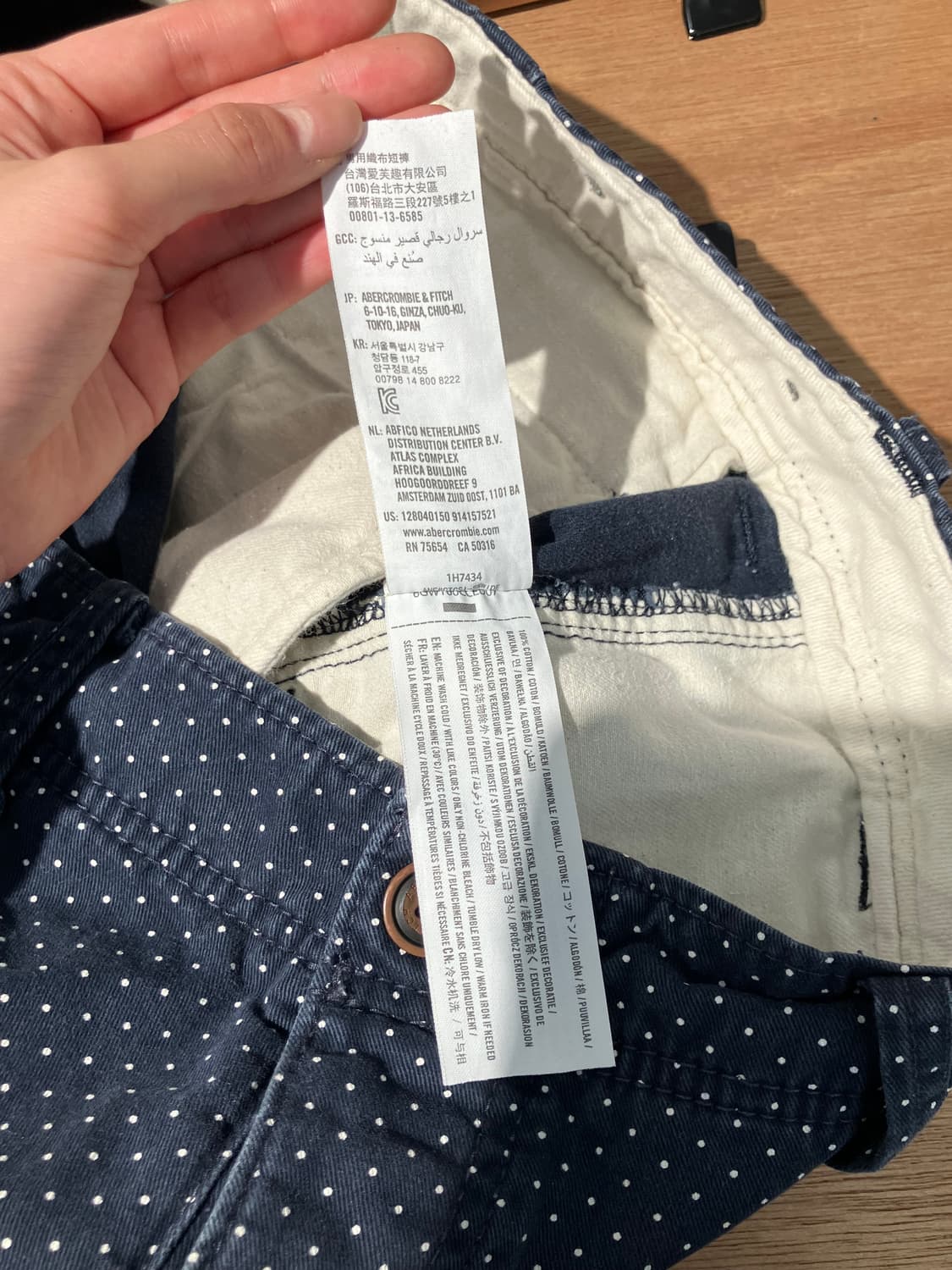 Abercrombie & Fitch 도트 패턴 치노 쇼츠 34 상품이미지7