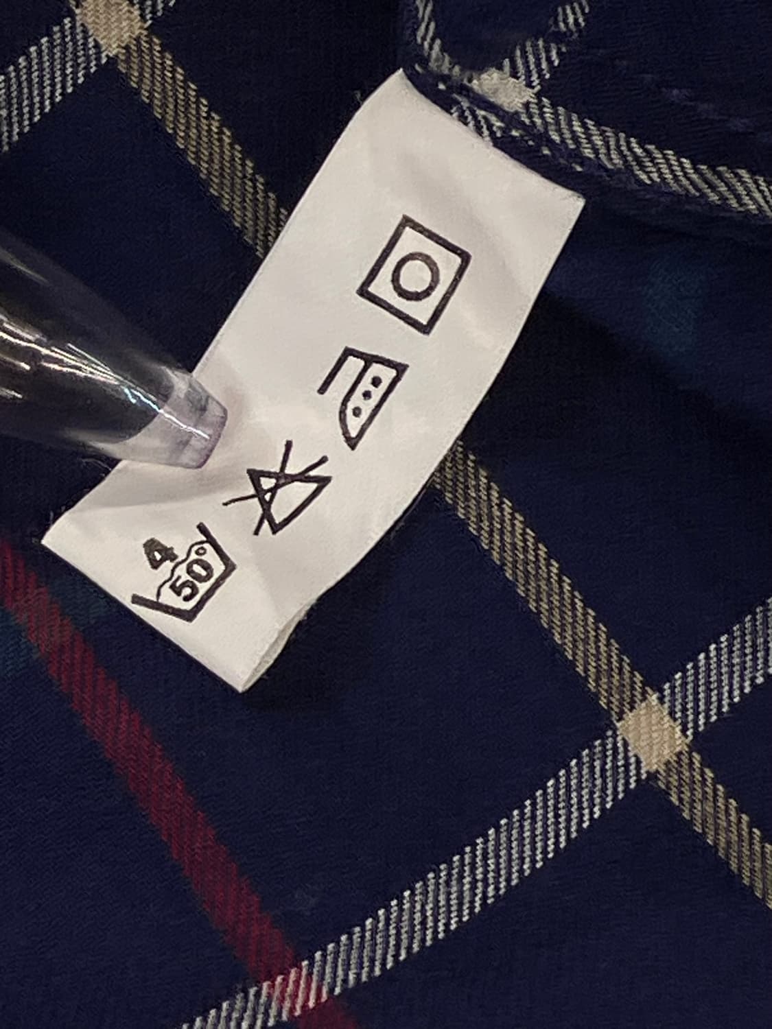 버버리 체크 셔츠 네이비 S #csz3626 상품이미지6