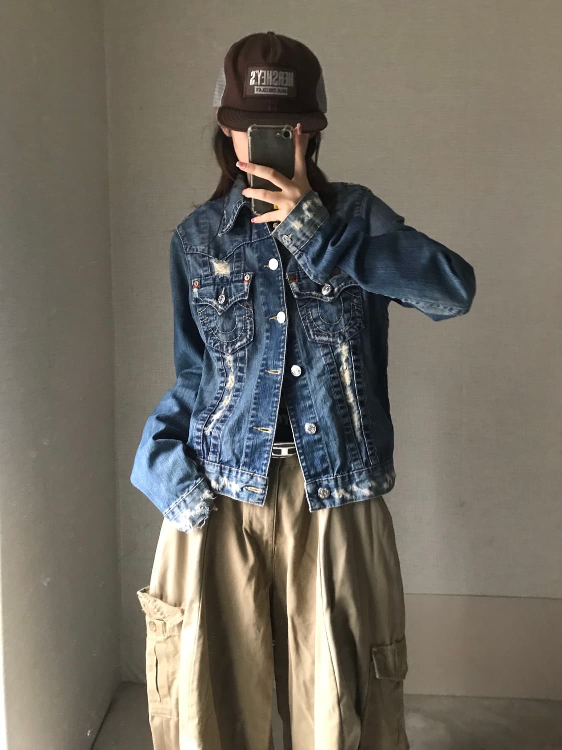 트루릴리젼 데미지디테일 데님자켓 상품이미지2
