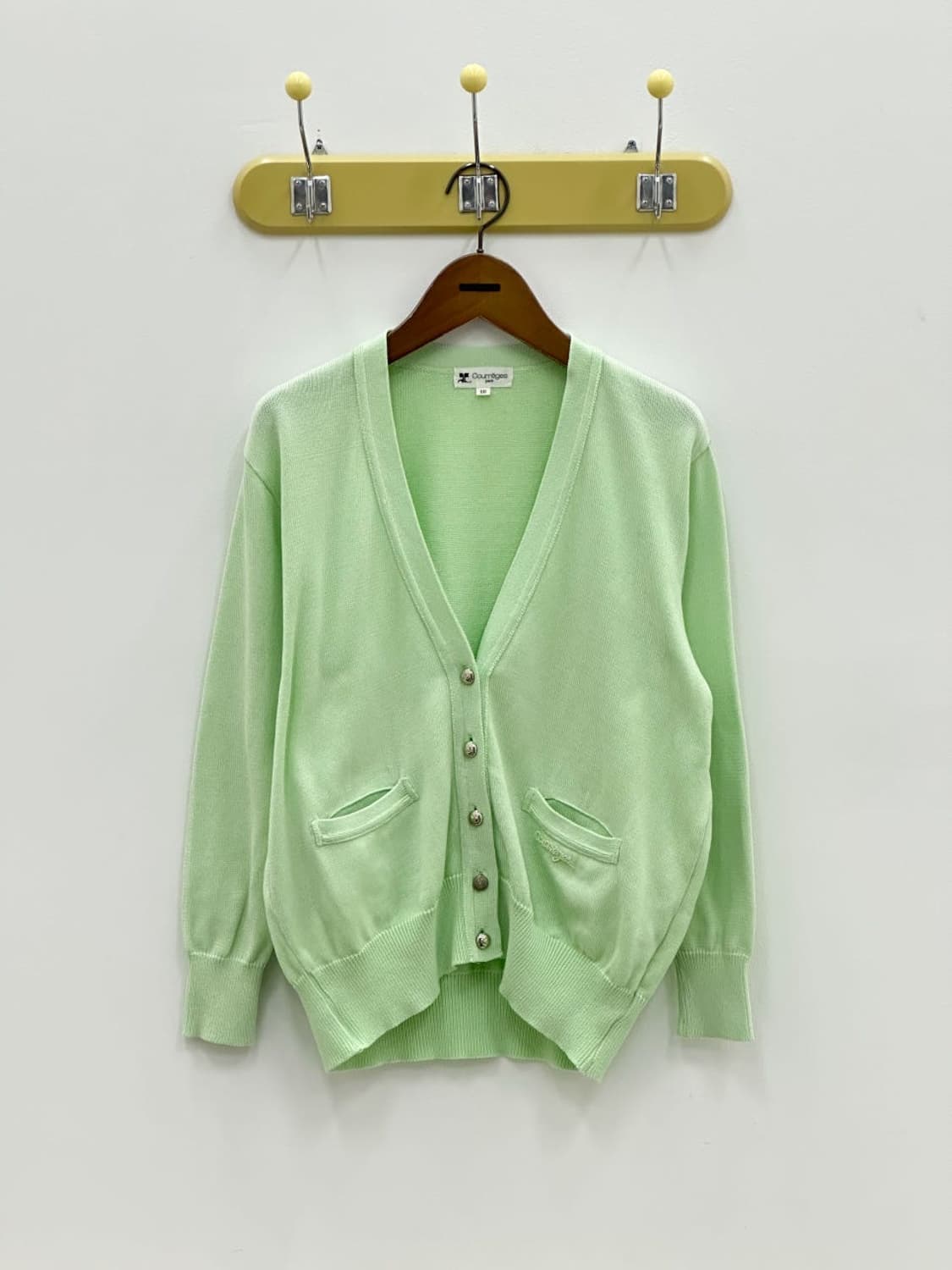 courreges / 꾸레쥬 루즈핏 브이넥 코튼 가디건  상품이미지2