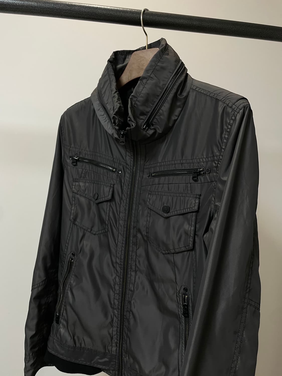 (105) Frj 히든 후드 락시크 블루종 자켓 상품이미지3