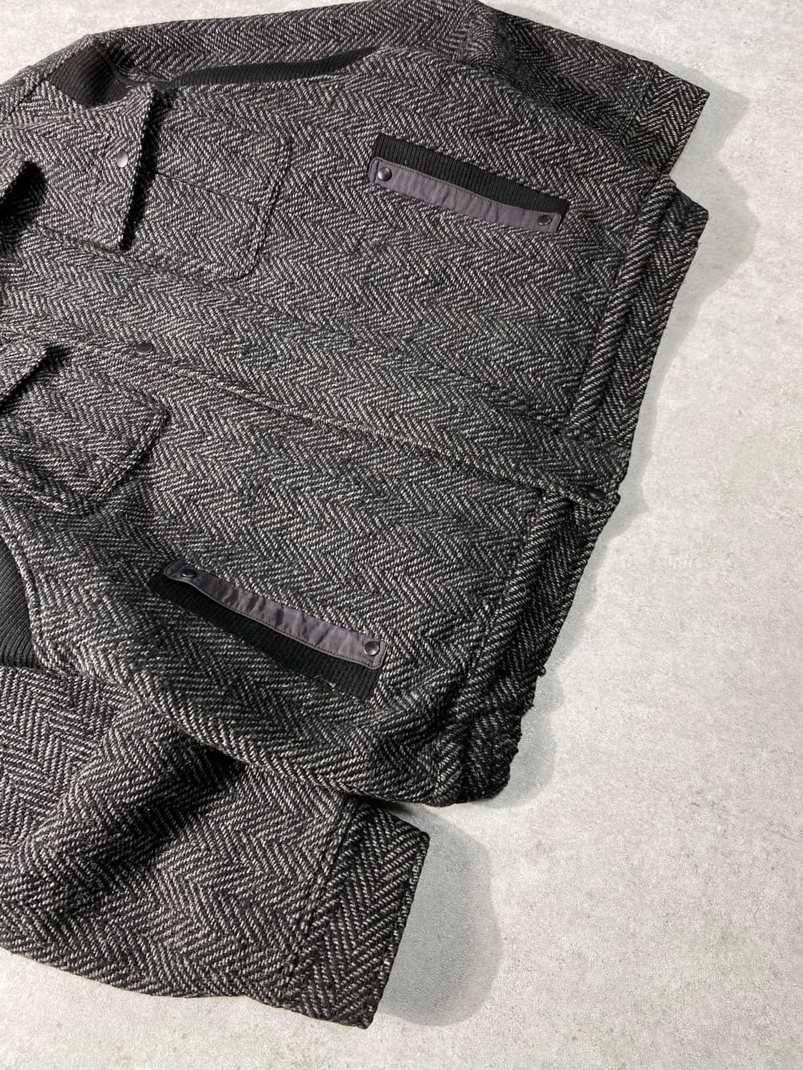 [L] 90s Golden 일본 빈티지 울 집업 자켓 상품이미지3