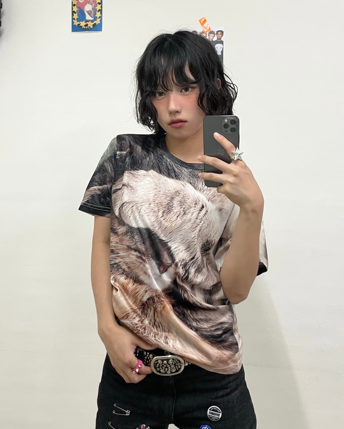 Big Cat Printed T-Shirt  상품이미지1