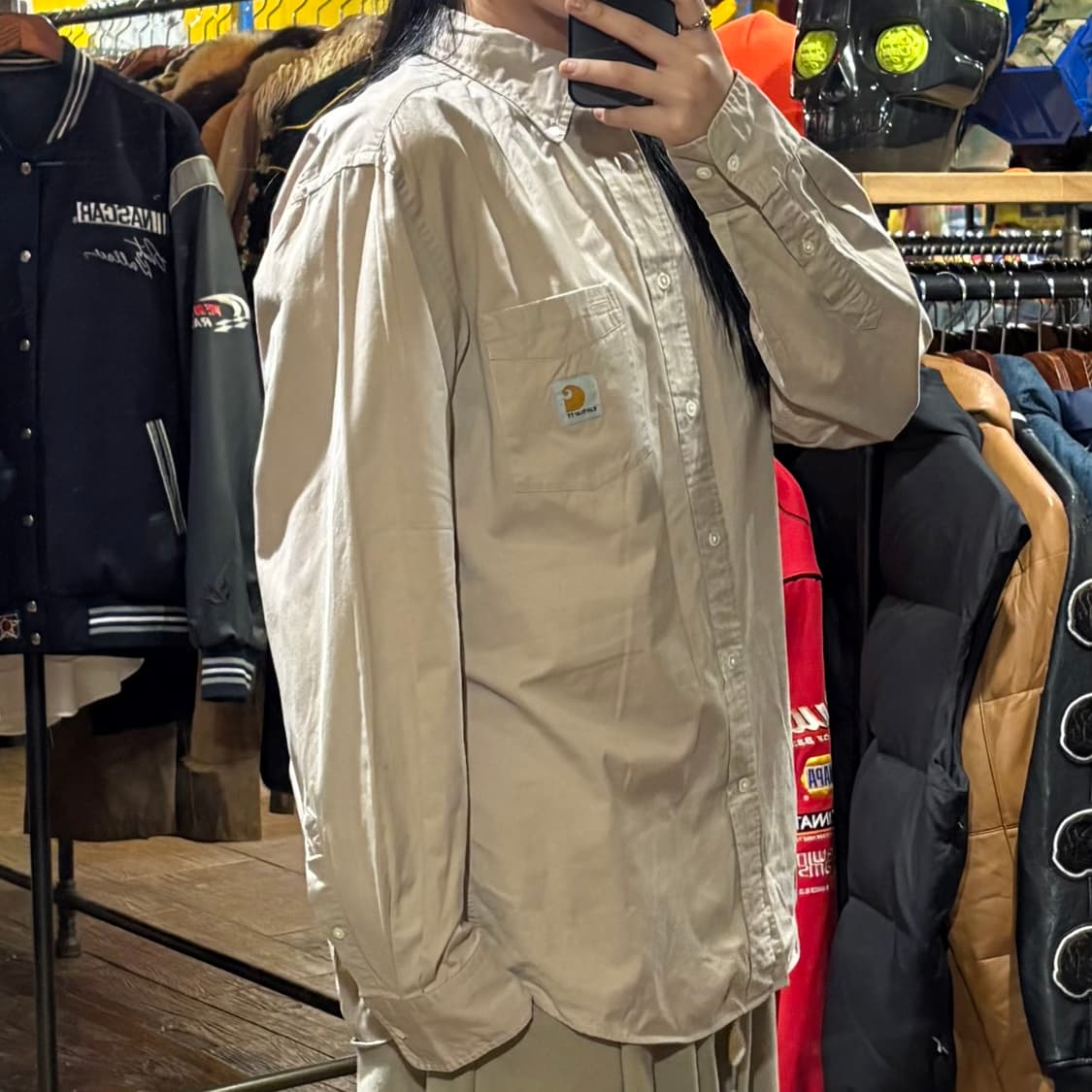 [HI] Carhartt 칼하트 긴팔셔츠 라이트베이지 상품이미지4